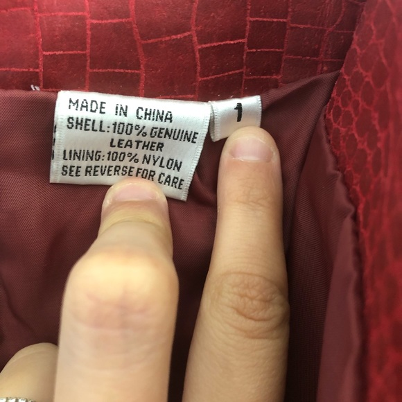 Vintage Genuine Leather Snakeskin High Waist Pants | 1 - Picture 4 of 5